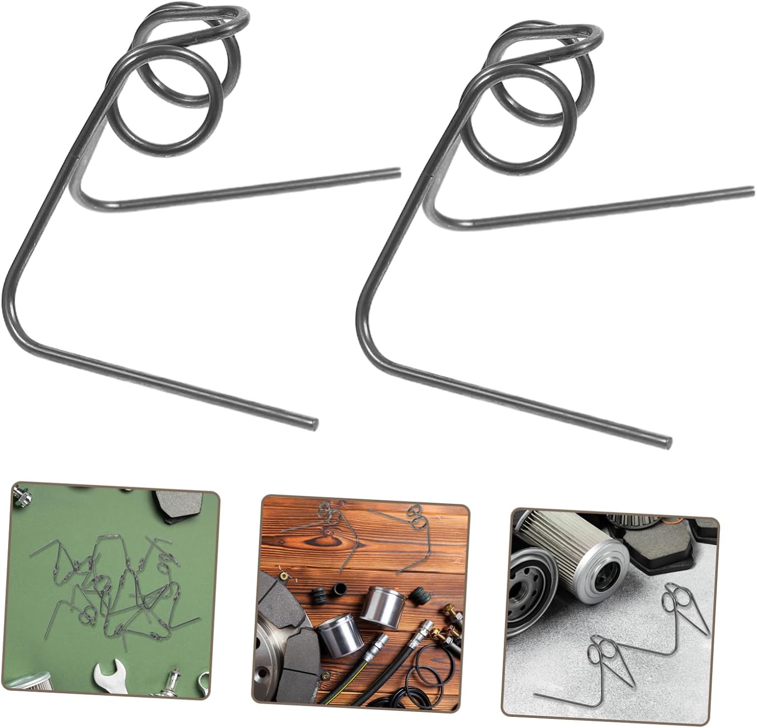 Generic 10 Pcs Disc Brake Pad Retainer Spring for Electric Scooters Motorcycles Easy Replacement Precision Craftsmanship Wide Compatibility for Optimal Performance