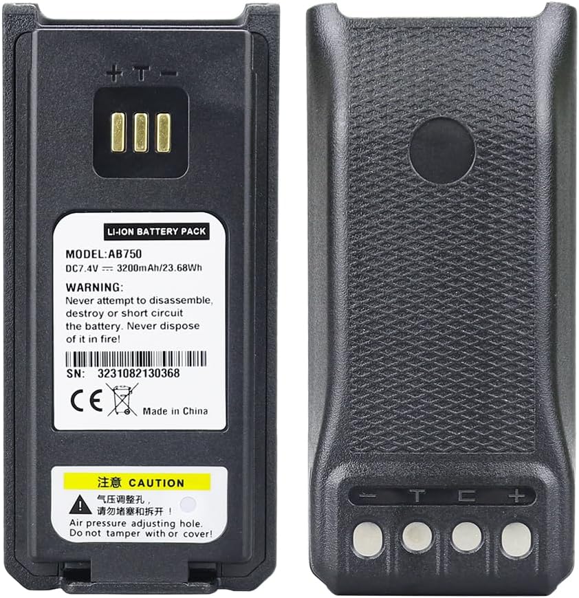 New 3200mAh AB750 Replacement Battery for ZTE GH650 PH700 PH790 Z9 PDT/DMR Digital Walkie Talkie