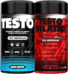 Kit Testo Pote 120 Cápsulas + Testo Dilated Pote 120 Capsulas