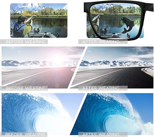 Miniatura 7 de Gafas de sol cuadradas para mujer, 100% protección UV, lentes polarizados, resistentes y maravillosas gafas de sol para conducir golf