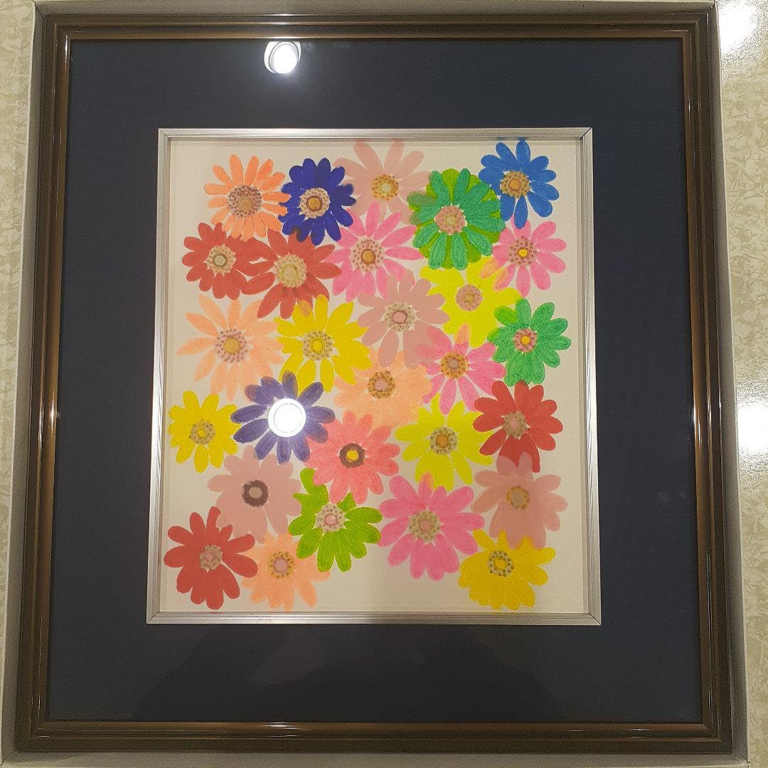 絵画　壁掛け Amazon.co.jp: 色とりどりのガーベラ 絵画 アート 壁掛けフレーム 加茂