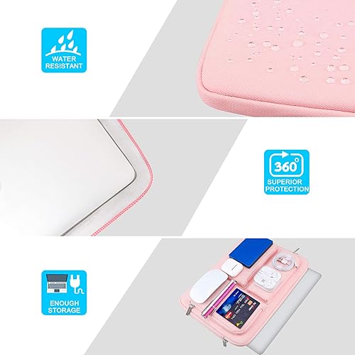 Miniatura 24 de Lacdo Funda protectora de 360° para MacBook Air M3 A3113 M2 A2681 M1 A2337 2024-2018 MacBook Pro M2/M1 A2338 A2251 de 13 pulgadas iPad Pro M4