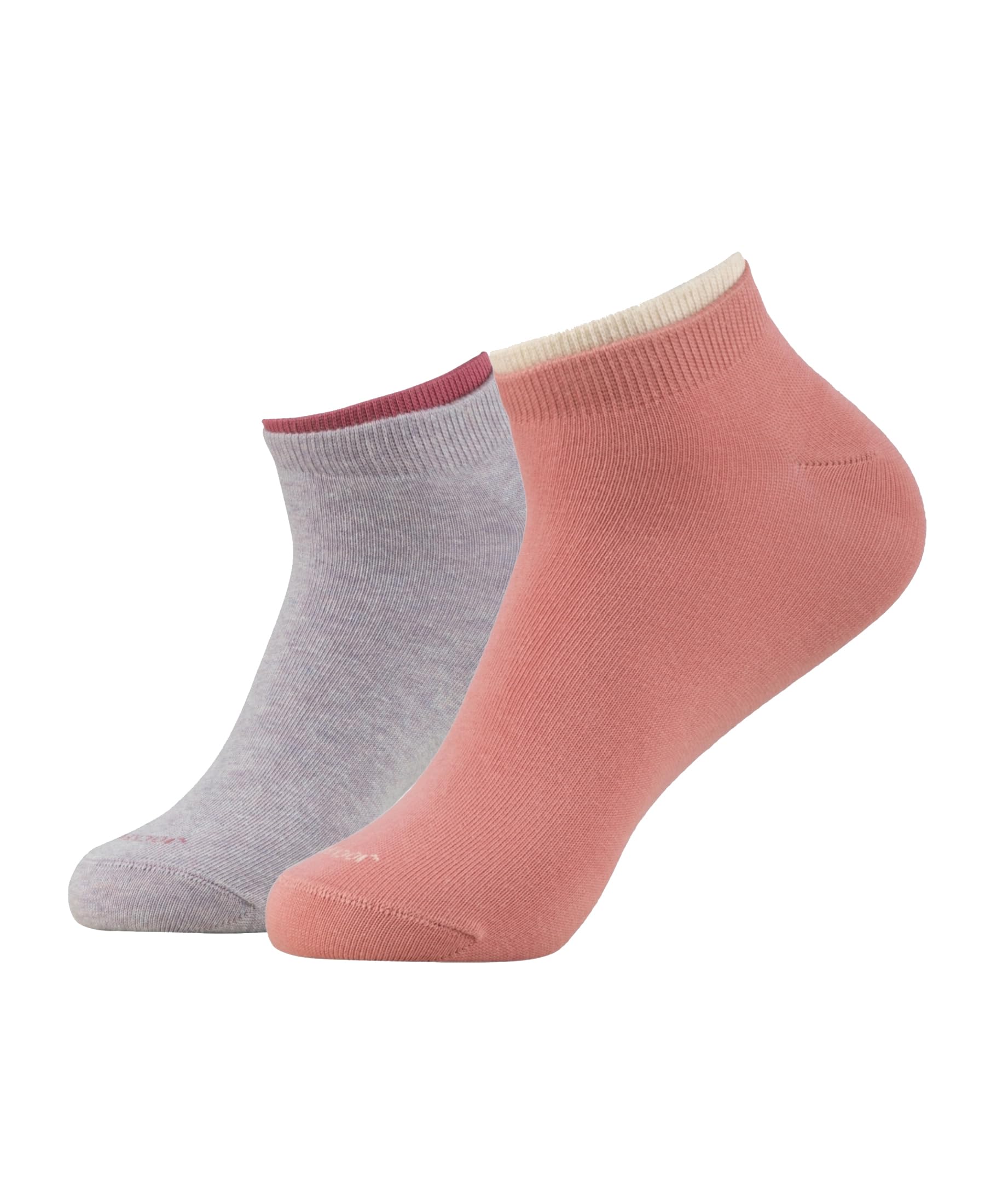 7491 Women's Compact Cotton Stretch Solid Low Show Modern Socks with Stay Fresh Treatment (Pack of 2)-image-9