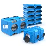 MOUNTO Water Damage Restoration Combo Package Deals (10* AM30LO Air Mover, 2*AF500 Air Scrubber, 2*DH80 LGR Dehumidifier)