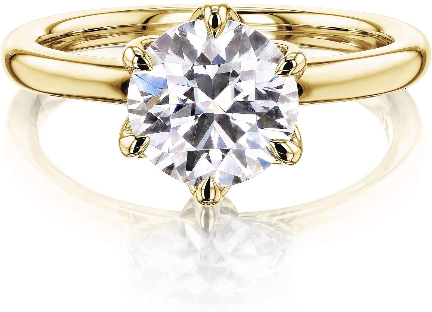 Kobelli 1.5ct Round Floating Tulip Comfort Fit (HI/VS)