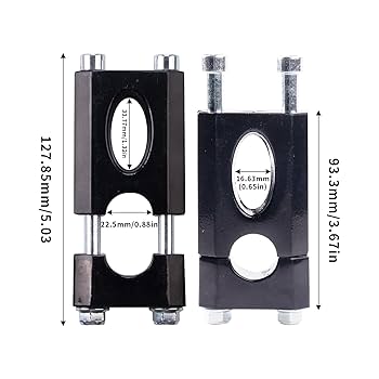 【t】 Amazon.com: 22mm Handlebar Risers,7/8