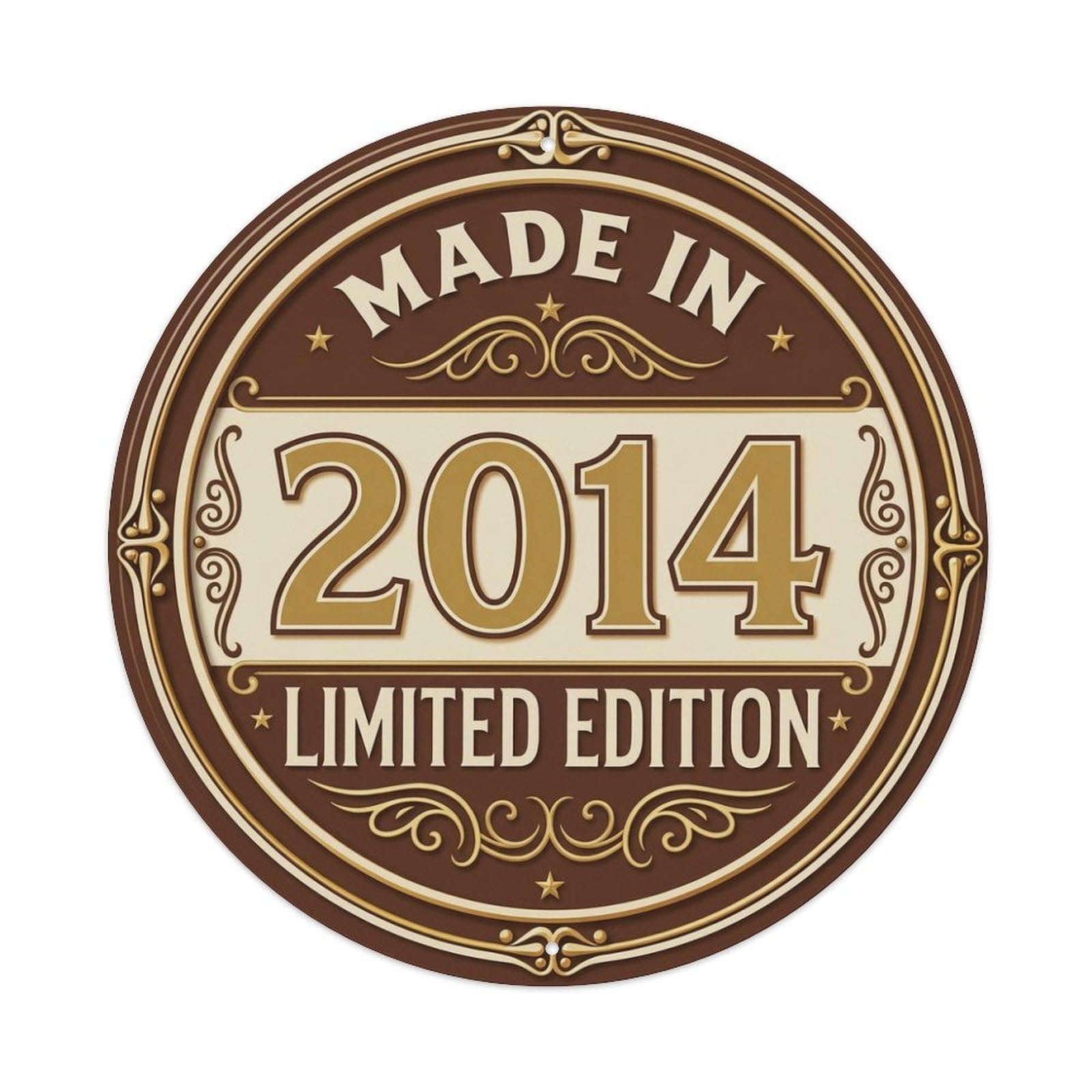 Made In 2014 Limited Edition Metal Tin Sign