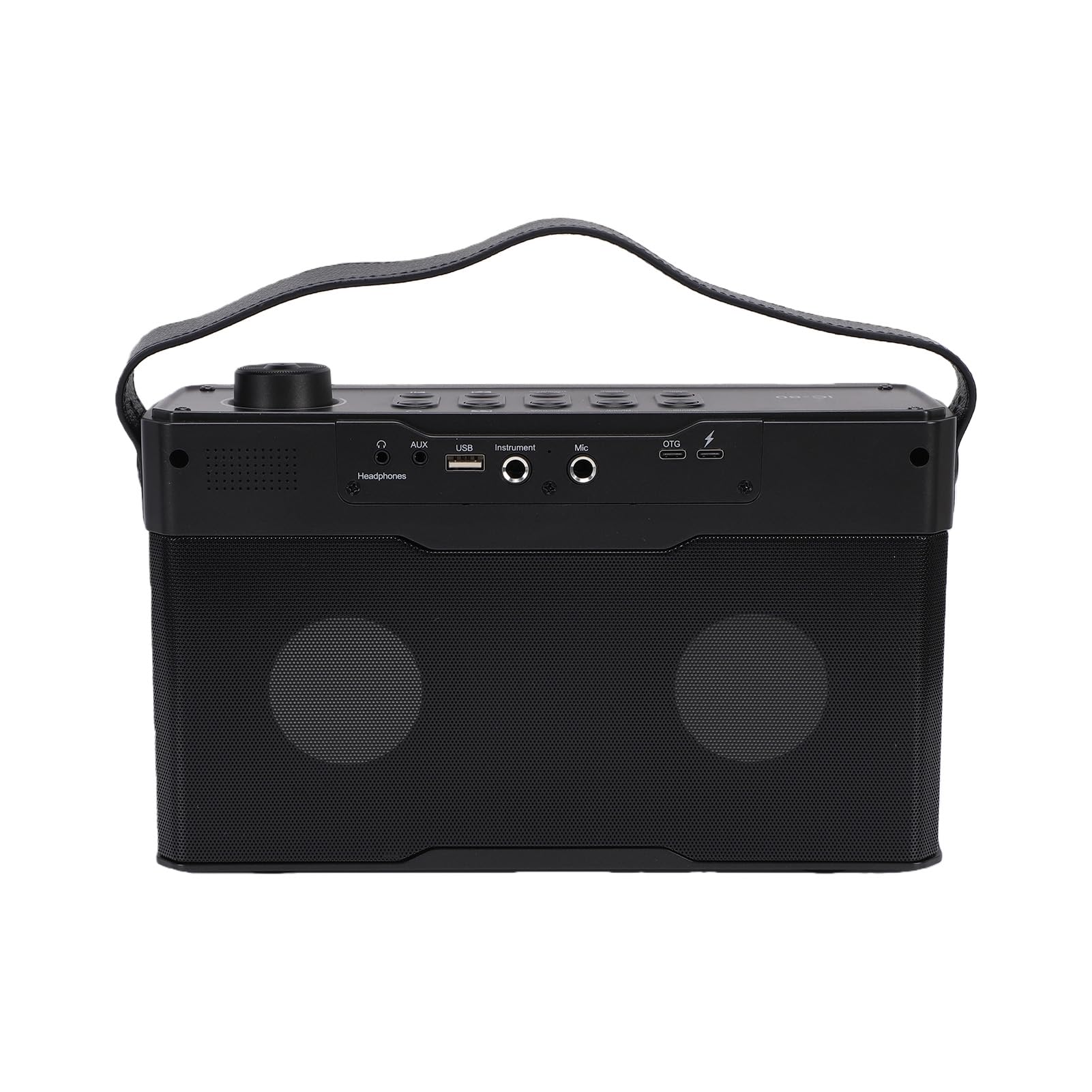 Yosoo Health Gear Amplificatore per Chitarra Bluetooth Portatile, Amplificatore per Chitarra Ricaricabile da 60 W con BT 5.3, Doppi Woofer e Radiatori Passivi, Ingresso per Strumento Microfono per