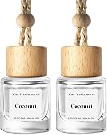 C Classy Voiture Air Refroidissement Suspension 2 Pack, Diffuseur d'huile essentielle de teck en acajou pour voiture Air Freshener Mignon, Fragrance longue durée, Voiture Air Refroidisseurs pour femmes & Cadeau homme, fabriqué en USA