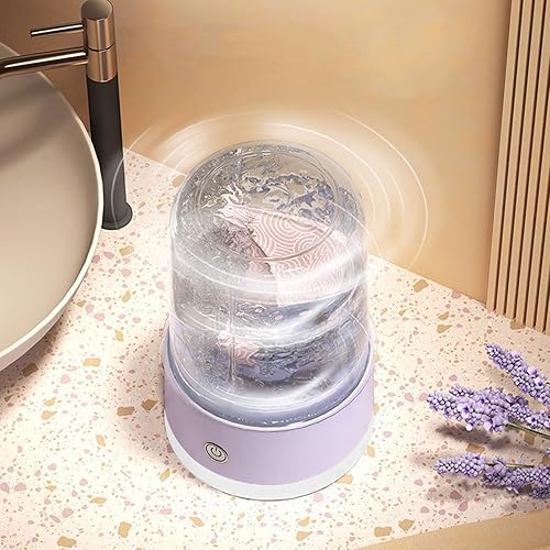 Miniatura 9 de Mini lavadora portátil recargable inalámbrica, lavadora de ropa interior, 4000 mAh, capacidad de 1 litro, mini lavadora compacta y silenciosa