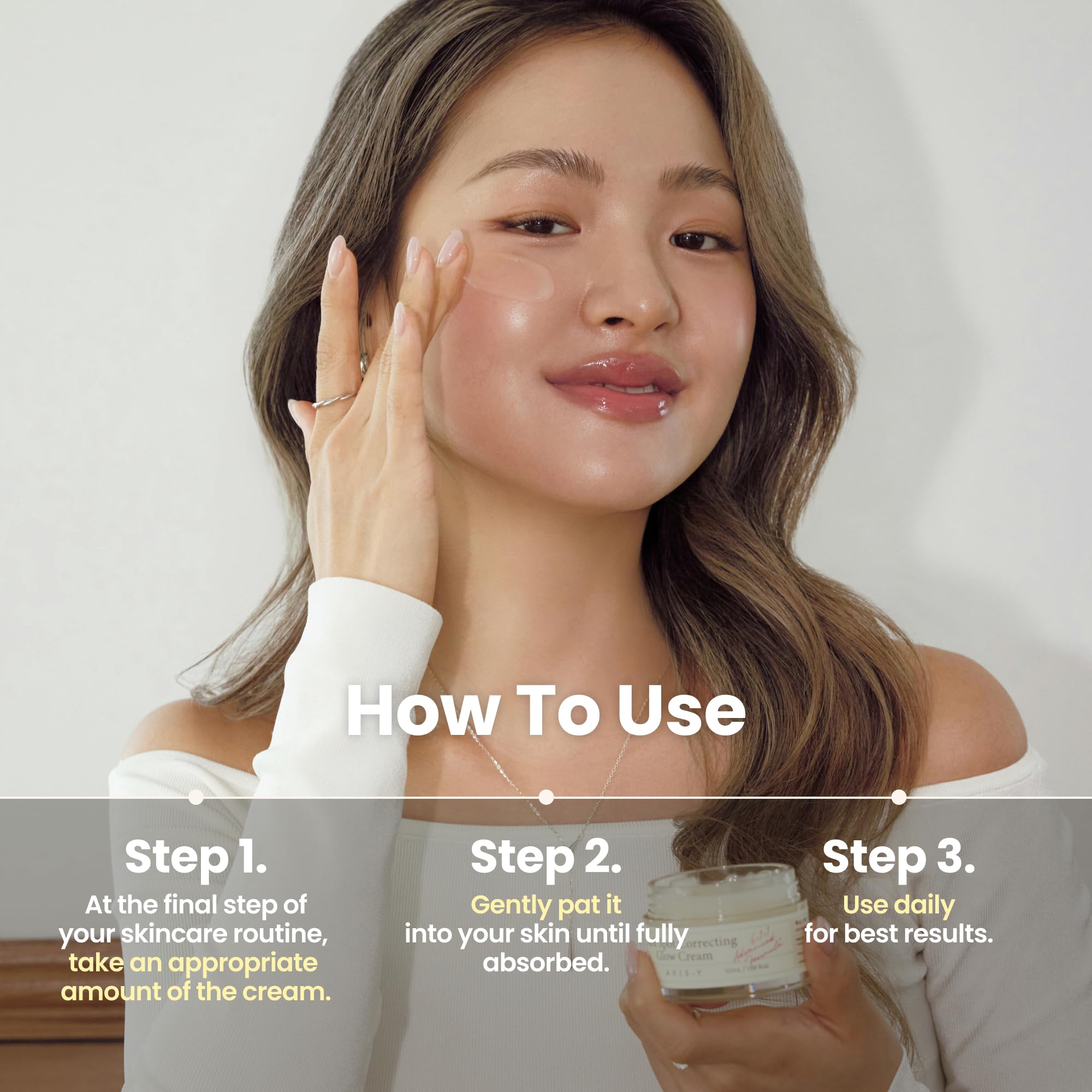 AXIS-Y Crème Correctrice Anti Taches Brunes Crème Hydratante Éclaircissante Et Hydratante Pour Le Visage Avec 2% D'Alpha Arbutine, 5% De Niacinamide Et De Céramide 1,69 Oz Liq.