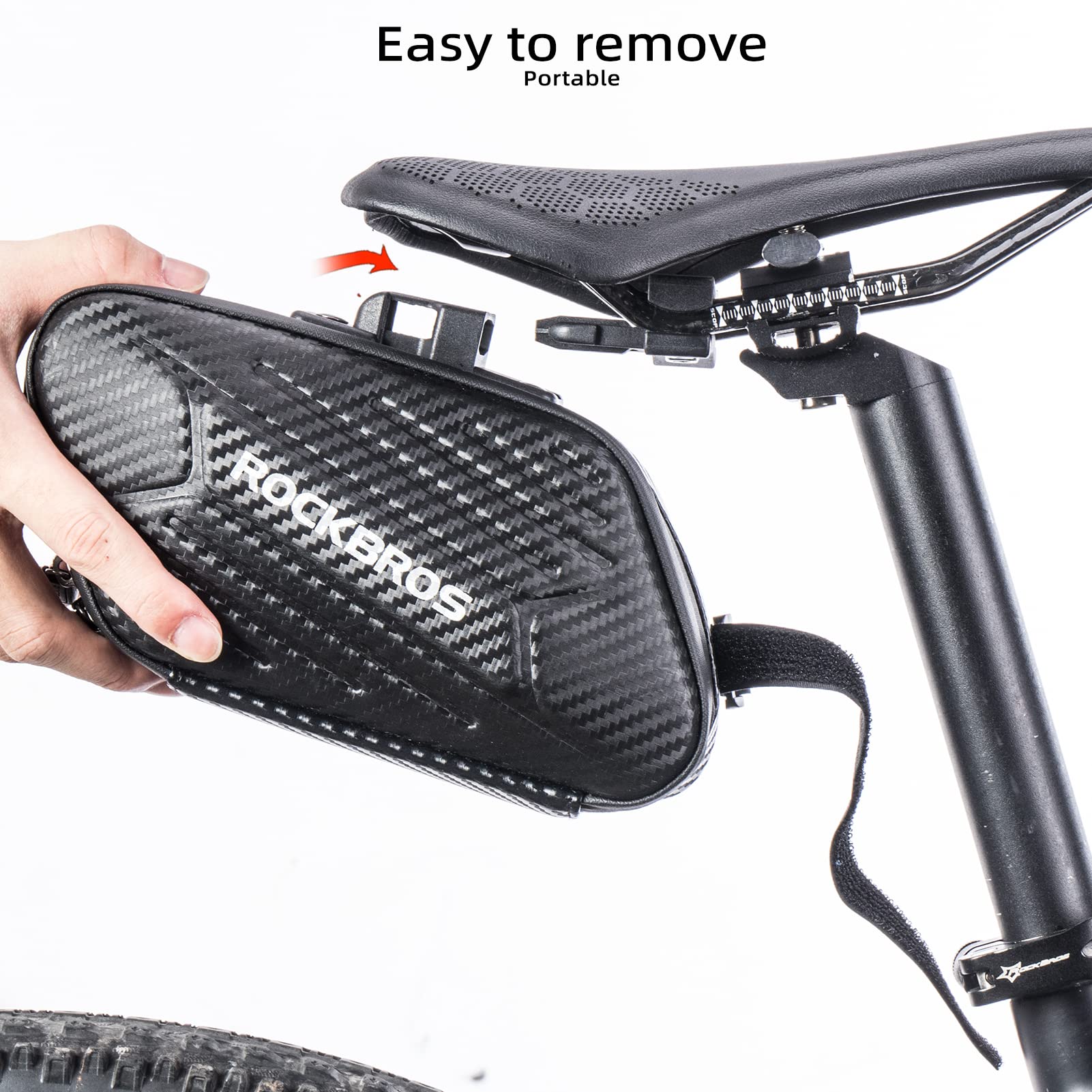 Sacoche de Selle - A200 - Imperméable - 10L - Noir - VTT/Route