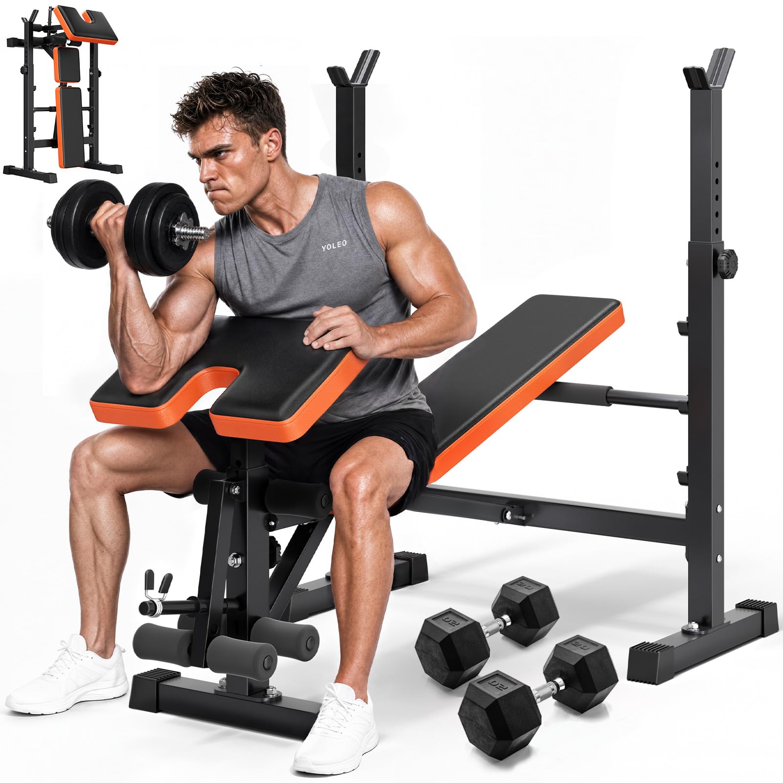 YOLEO 6-in-1 Weight Bench