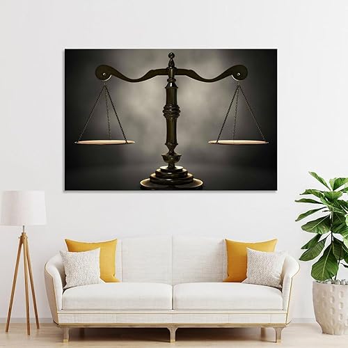 Miniatura 3 de Póster Moderno De Pared De Escamas De Oro De La Justicia, Lienzo Impreso, Decoración Para Dormitorio Poster Decorative Painting Canvas Wall Posters