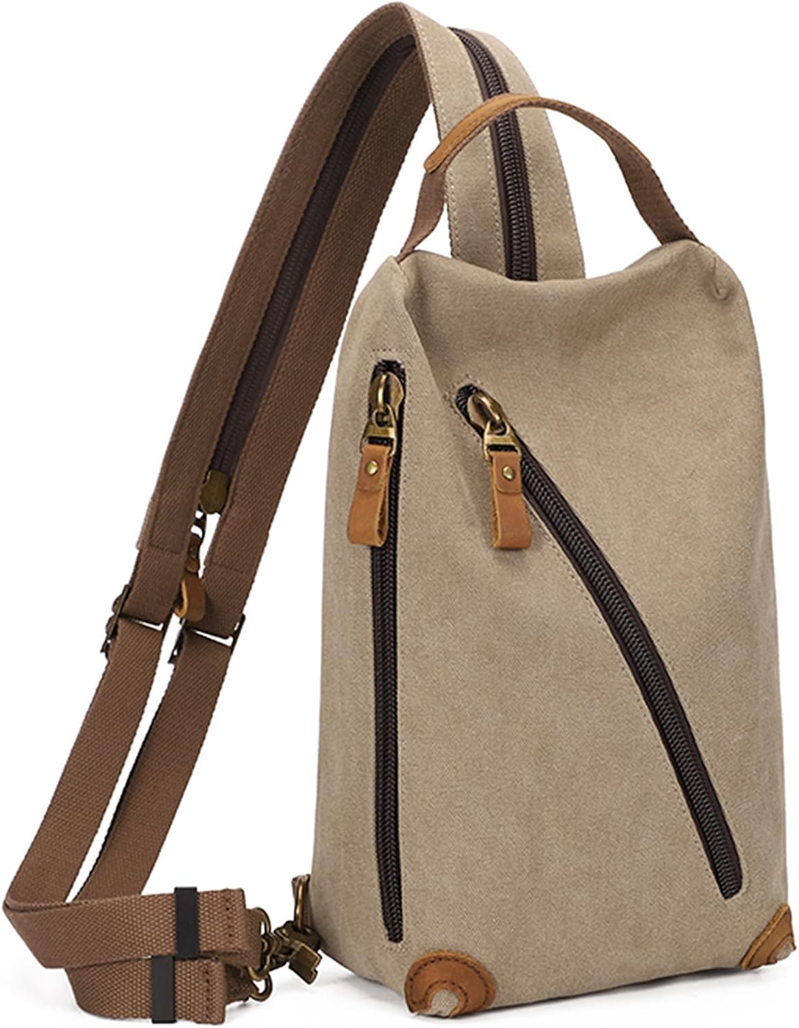 KL928 Canvas Sling Bag Small Crossbody Backpack Shoulder