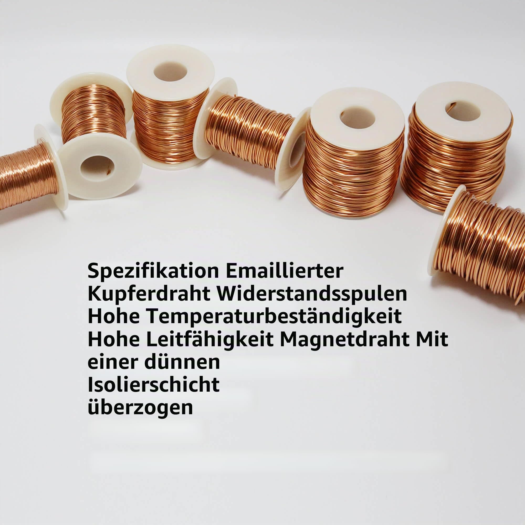 Kupferlackdraht,Lackdraht,Kupferdraht Isoliert,Kupferlackdraht 1,3mm,50m