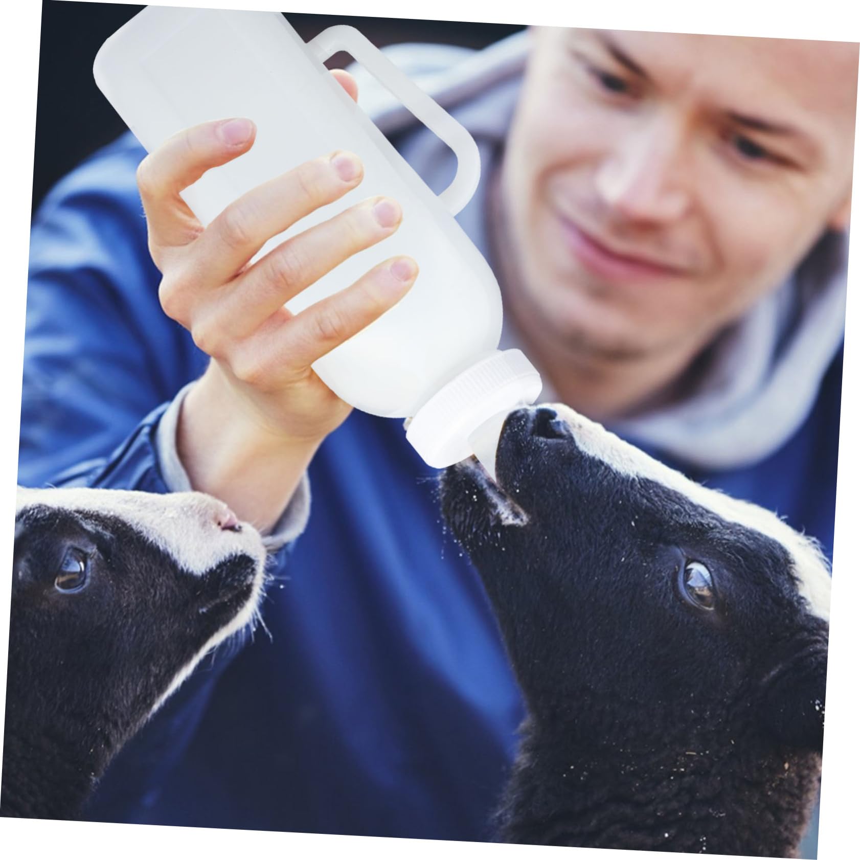BESPORTBLE 4 Piezas biberón de leche para terneros leche de ternera alimentación de terneros biberón para terneros mascota biberones botella bebe práctico contenedor de leche para terneros