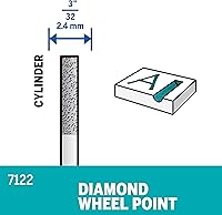 Vista 2 de Dremel 7122 Punta de rueda de diamante de 332 pulgadas