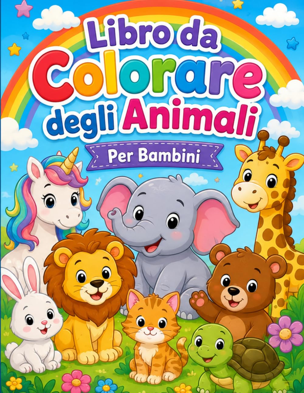 Libro da colorare degli animali