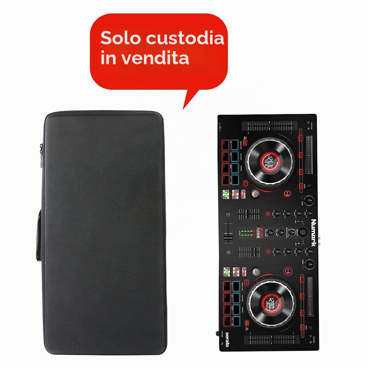 Khanka Custodia Rigida per Controller DJ Numark Mixtrack Platinum 4 Deck | Per Controller DJ Numark Mixtrack Platinum 4 Deck, Realizzata in EVA, Struttura Rigida, Adatta al Viaggio e al Trasporto