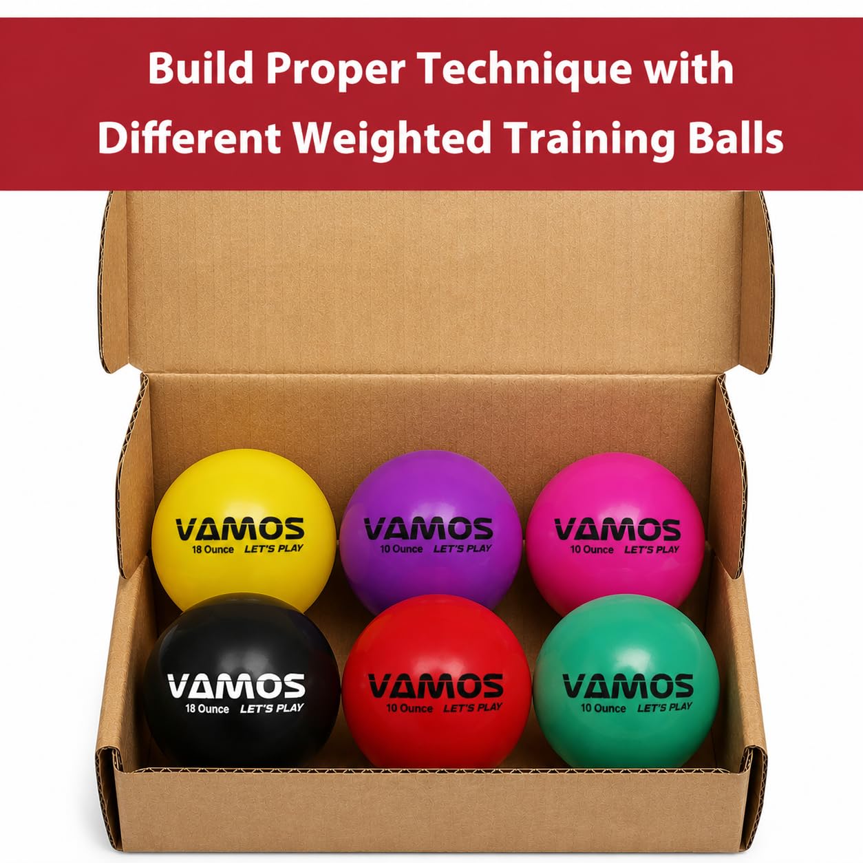 PZ&RV VMOS Heavy-Weight Ball | Colour : Purple | Size : Standard 2.8" (Approx. 71-73mm) | Weight : 283gm (10 Oz) | Key USES for Training to Improve Power for Hitting, Batting or Pitching PRACTICES 3