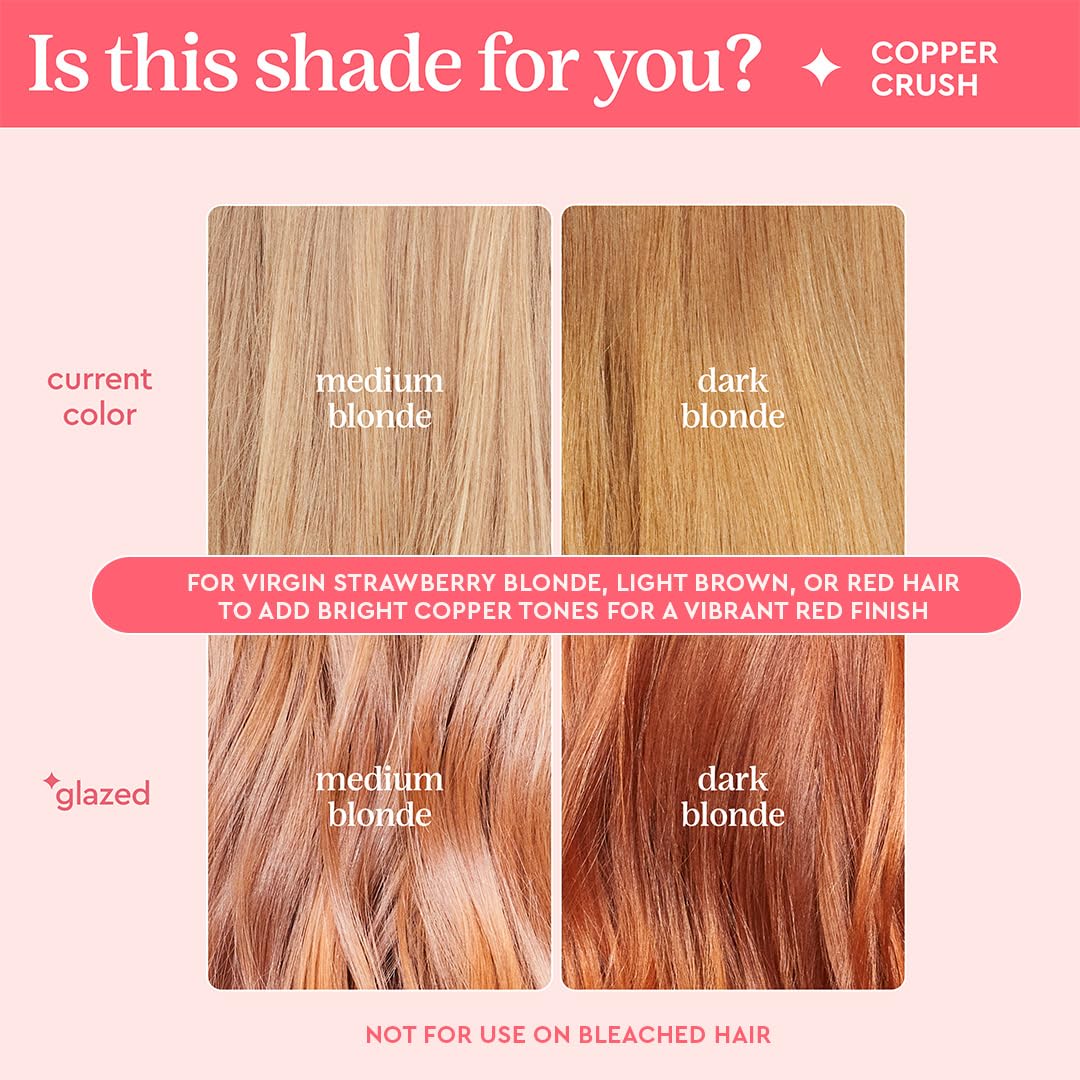 Glaze Super Color Conditioning Gloss Copper Crush 6.4 fl oz Tinte Semipermanente