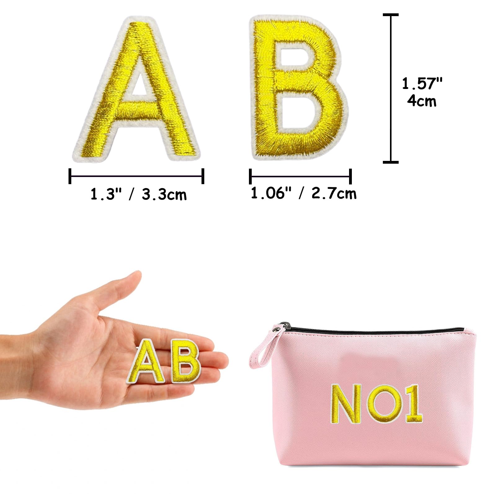 Amazon.com: Jongdari 55pcs Iron On Letters Patches for Clothing