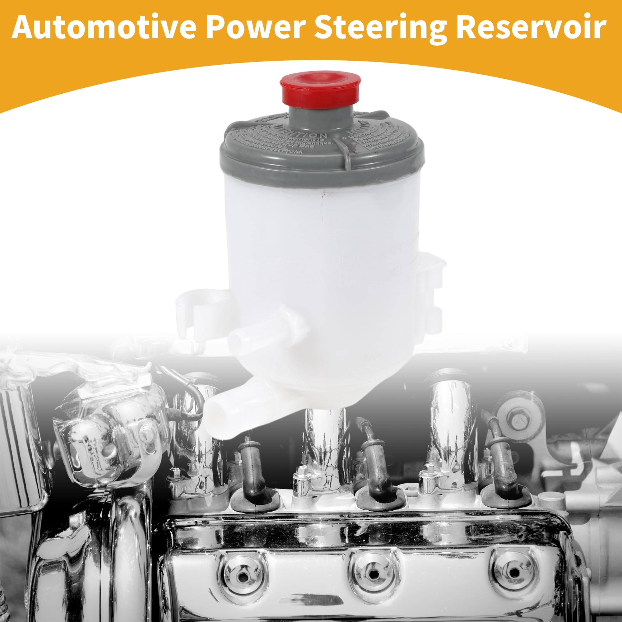 Depósito de Dirección Asistida - Tanque de Dirección Asistida para Automóvil - para HONDA CR-V 2007-2011 Plástico Blanco - 1 Pc