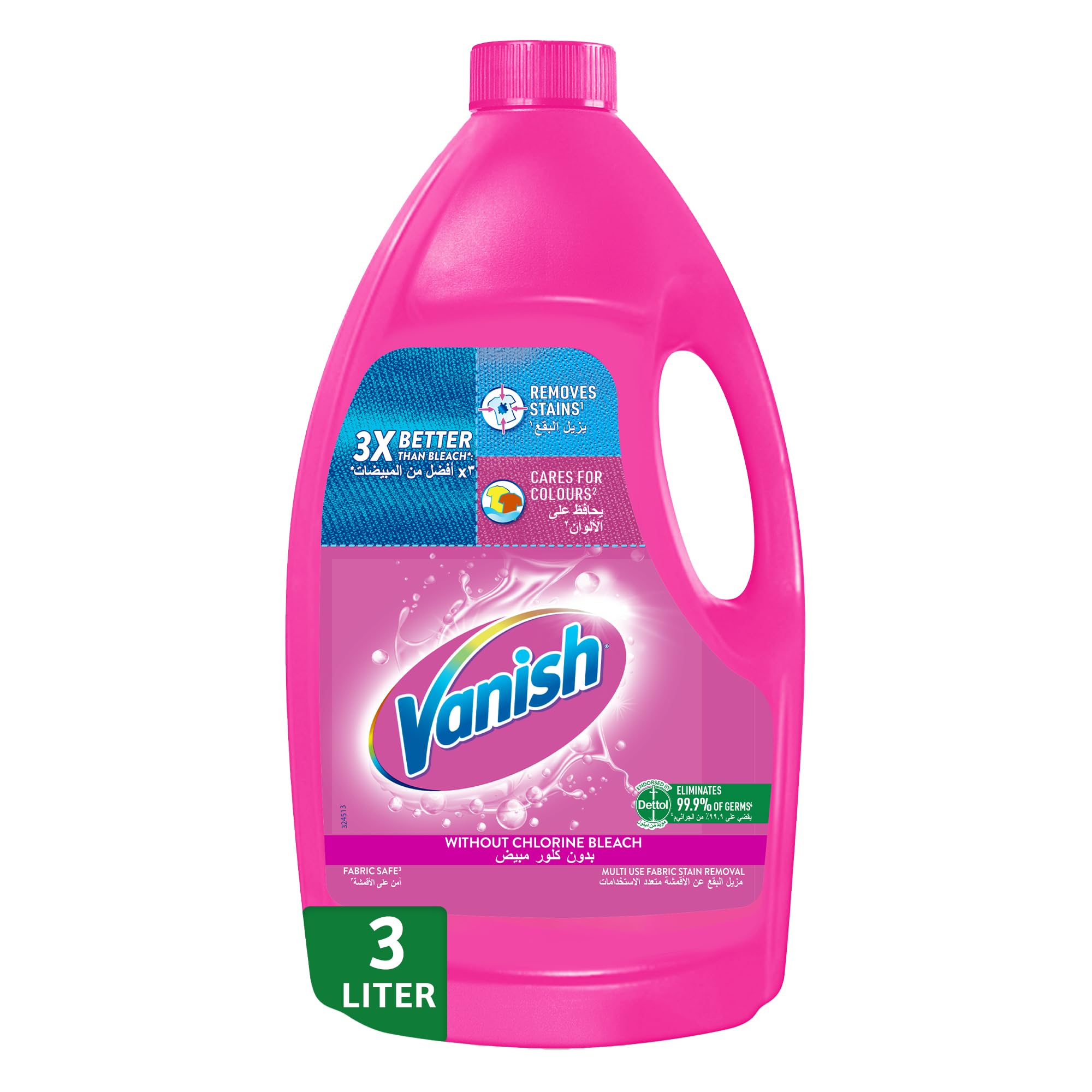 Liquid Fabric Stain Remover 3L for Coloured & White clothes