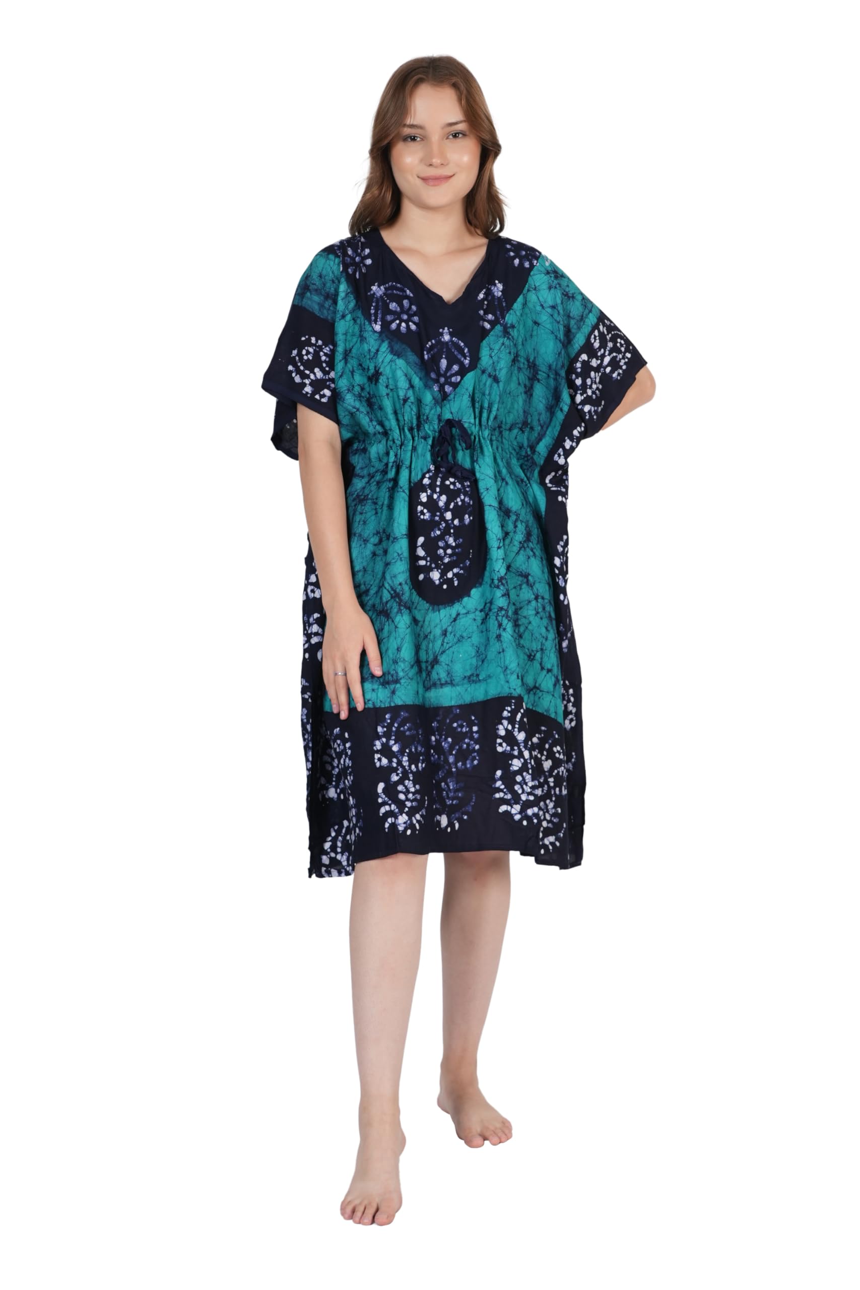 onekbhalo Pure Cotton Maternity Short Kaftan Gown/Maternity WEAR/Maxi Dresses/Feeding Nighty/Comfortable WEAR Women's Pure Cotton Nightwear Dress Gown-picture-38