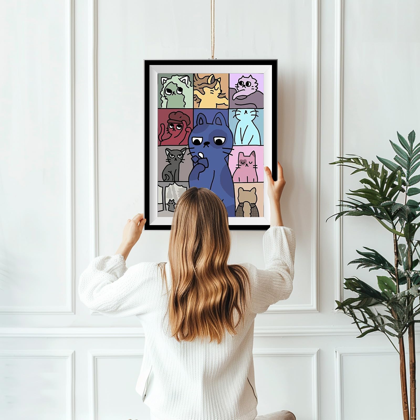 5D Diamond Painting De Katten Op Het Bureau - diamond paint hobby 5D Diamond Painting De Katten Op Het Bureau - diamond paint hobby