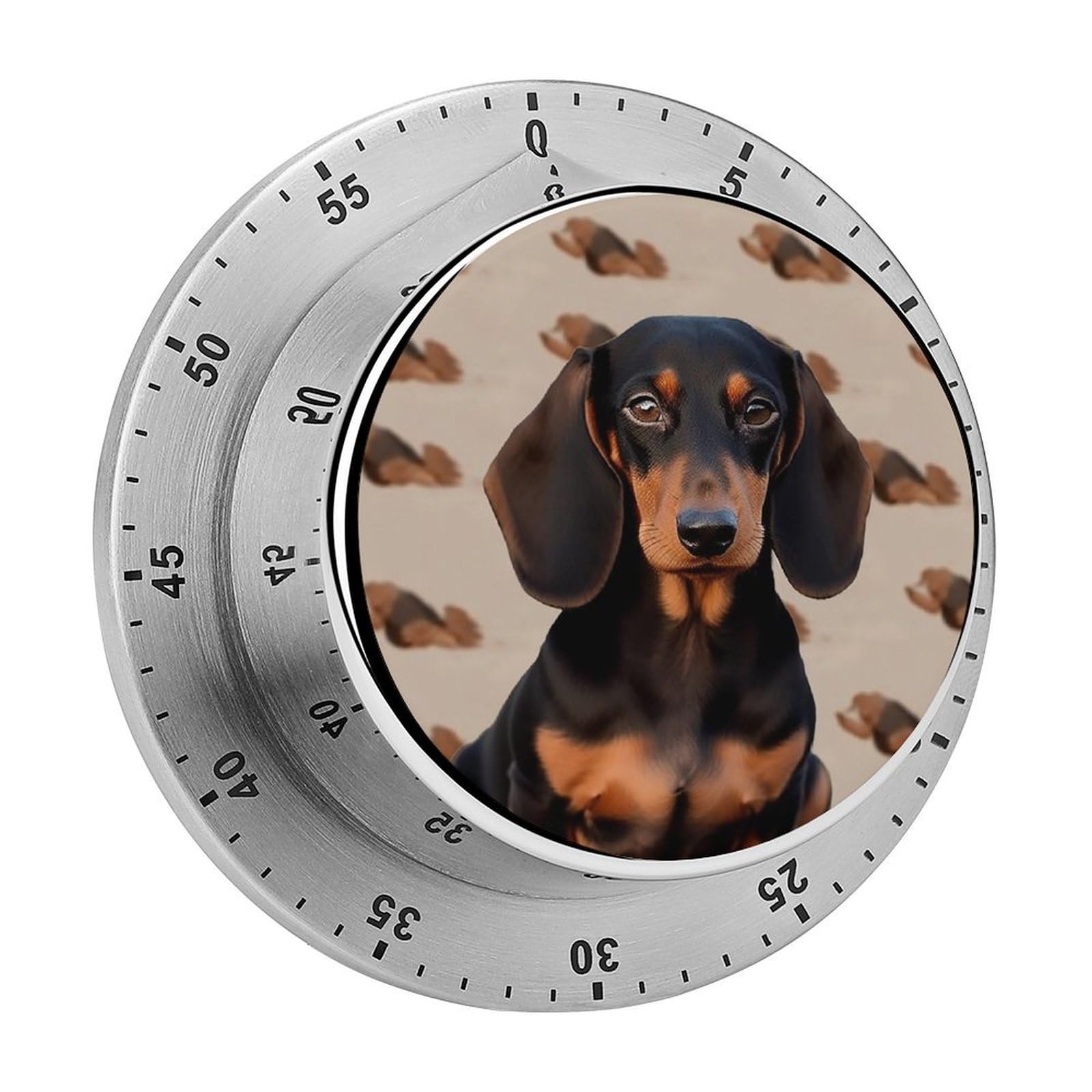 Koayubfc Dachshund Dog Echanical Kitchen Timers 60 Minute Wind Up Timer Chef Cooking Timer Clock With Loud Alarm, No Batteries Required, Countdown Reminder Magnetic, For Classroom Home Baking