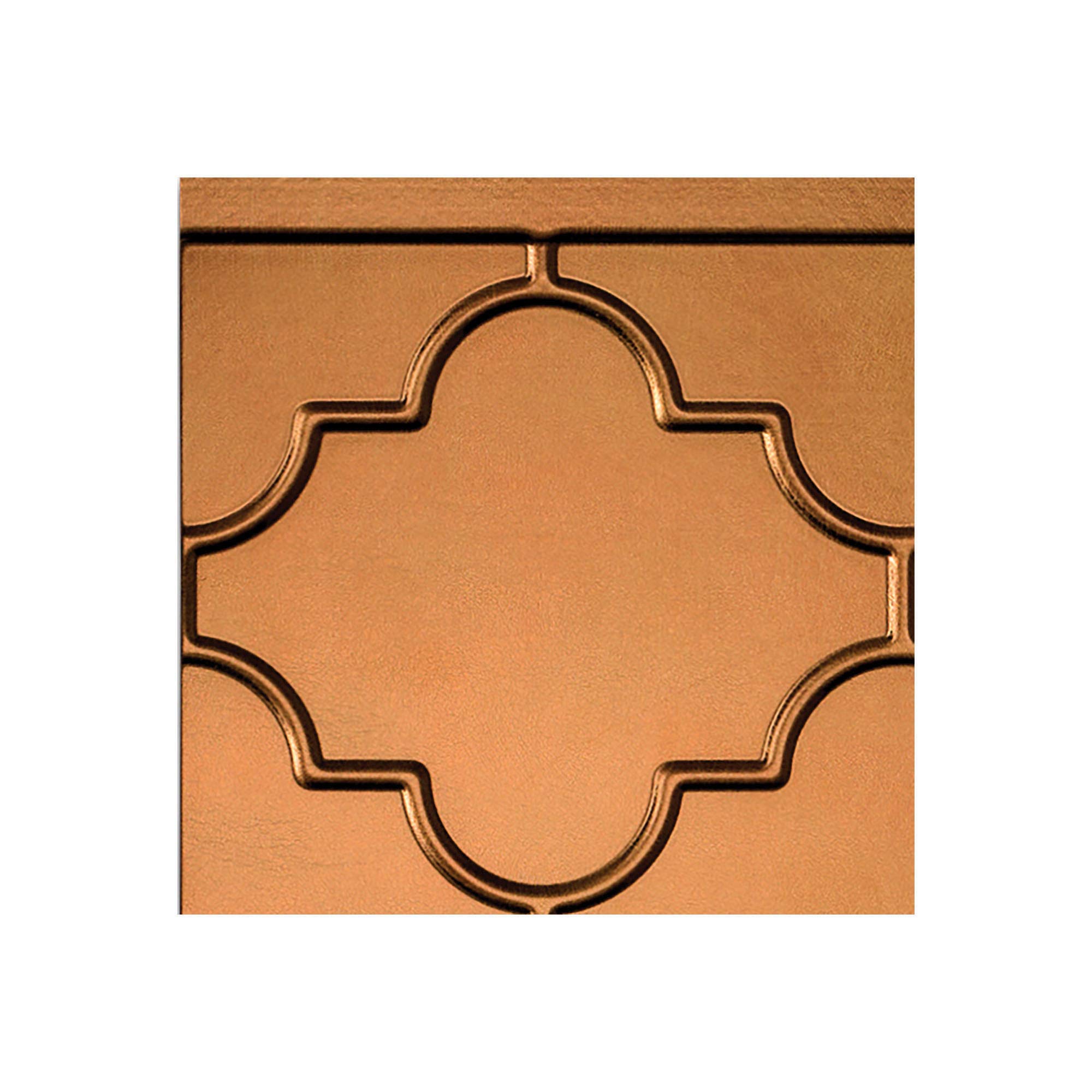FASÄDE Monaco Decorative Vinyl Backsplash Panel in Antique Bronze (6X6 Inch Sample)