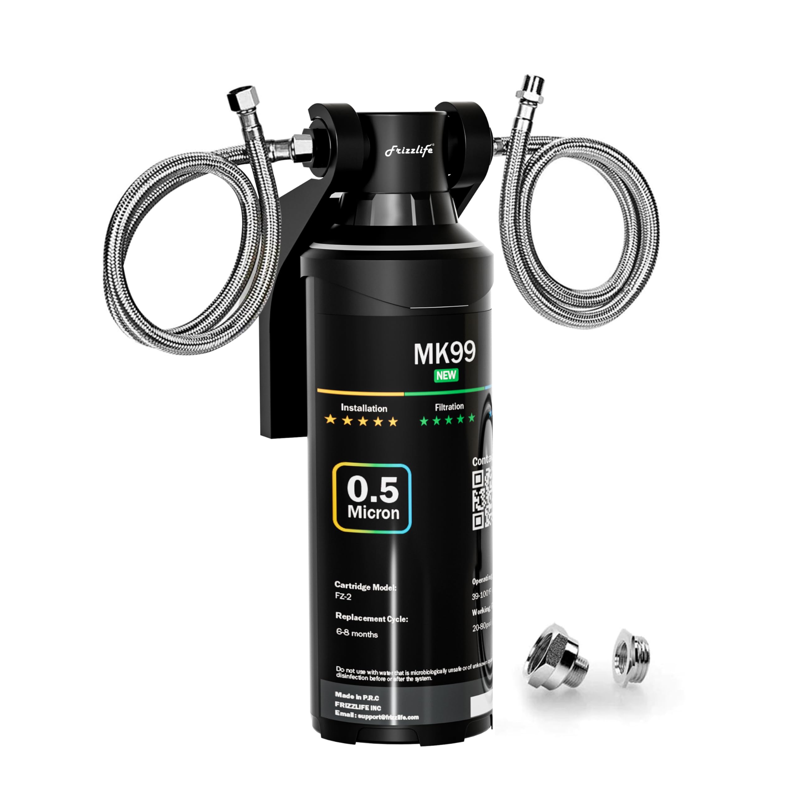 Frizzlife Under Sink Water Filter System Nsf Ansi 53 42 | Desertcart ...