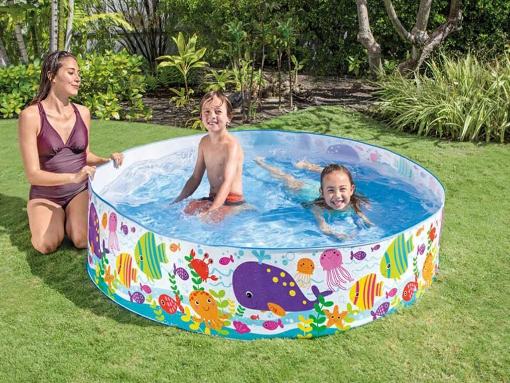 OANGO Inflate Pool Large Bath Pool Tubs for Adults Kids Pool Inflatable for Backyard Outdoor Pool for Adults Bath tub for Kids Home (6 Ft Round)