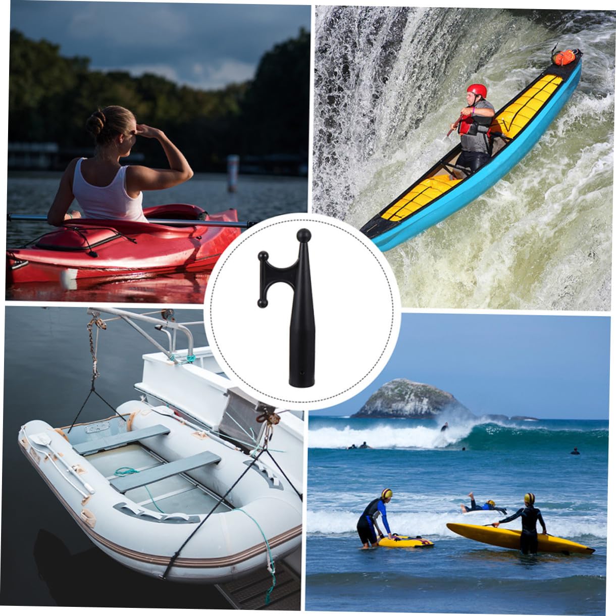 Sosoport Gancio Nylon per Barche E Kayak Accessorio Resistente per Ormeggio E Recupero Compatibile con Supporti per Casa