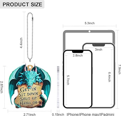 Miniatura 2 de ROOHOME Accesorios para espejos retrovisores  Accesorios para colgar en el espejo del auto, accesorios para colgar en el auto, adornos para el árbol