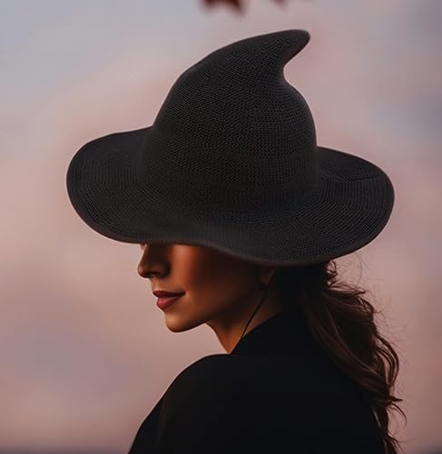 Miniatura 4 de Bestjybt - Gorro de punto de lana para mujer, para Halloween, para fiestas, disfraces, cosplay, accesorio diario