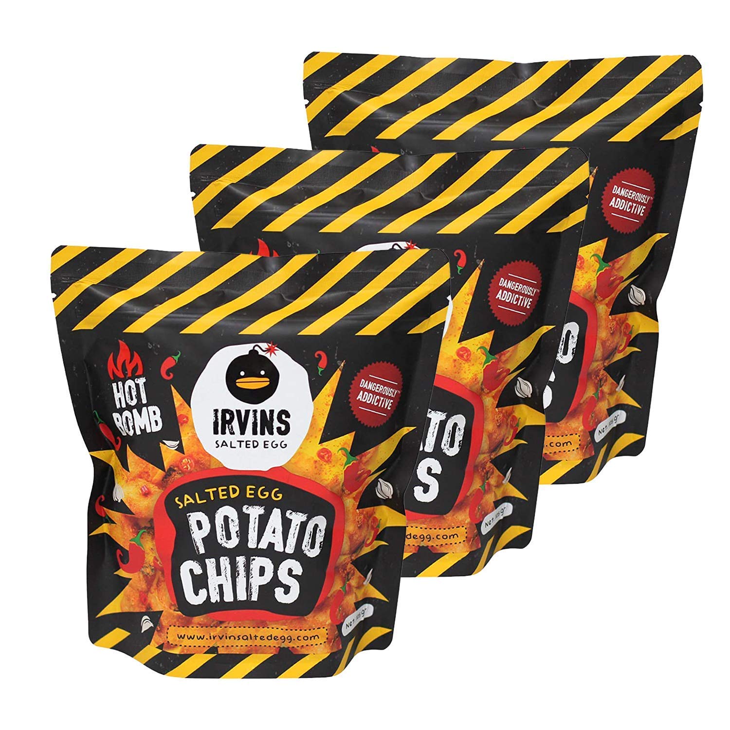 Buy IRVIN Boom Spicy Salted Egg Potato Chips 105g Online at desertcartINDIA