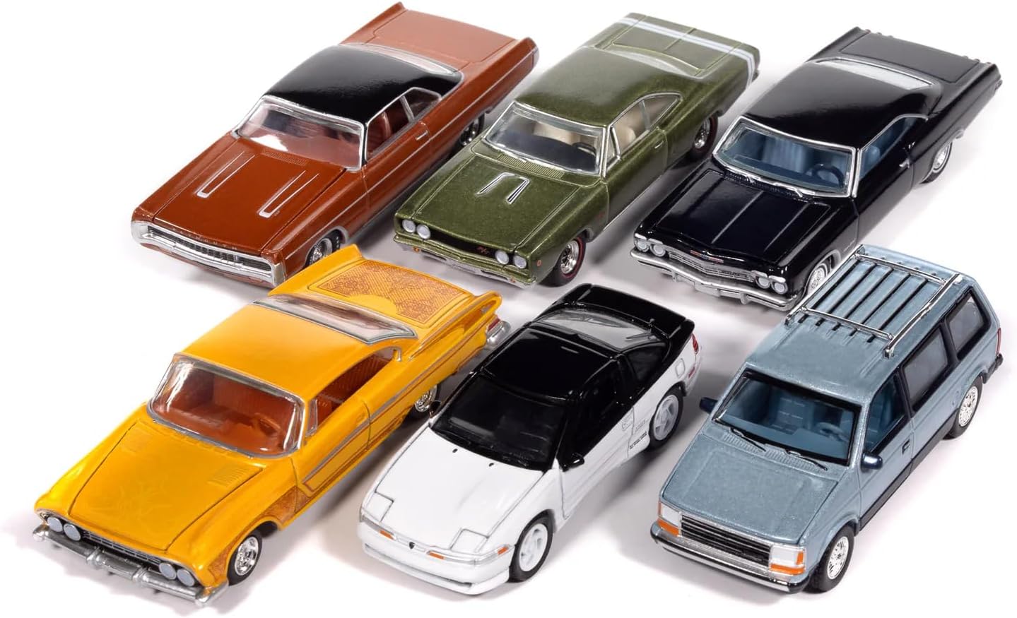 Auto World Premium 2025 Release 2 Set A of 6 Pieces 1/64 Diecast Model Cars by Auto World 64512A