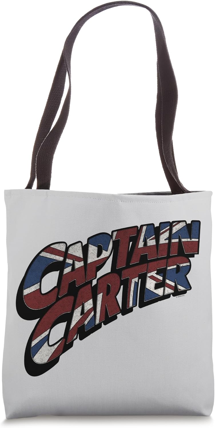 Marvel What If Captain Carter Flag Logo Tote Bag