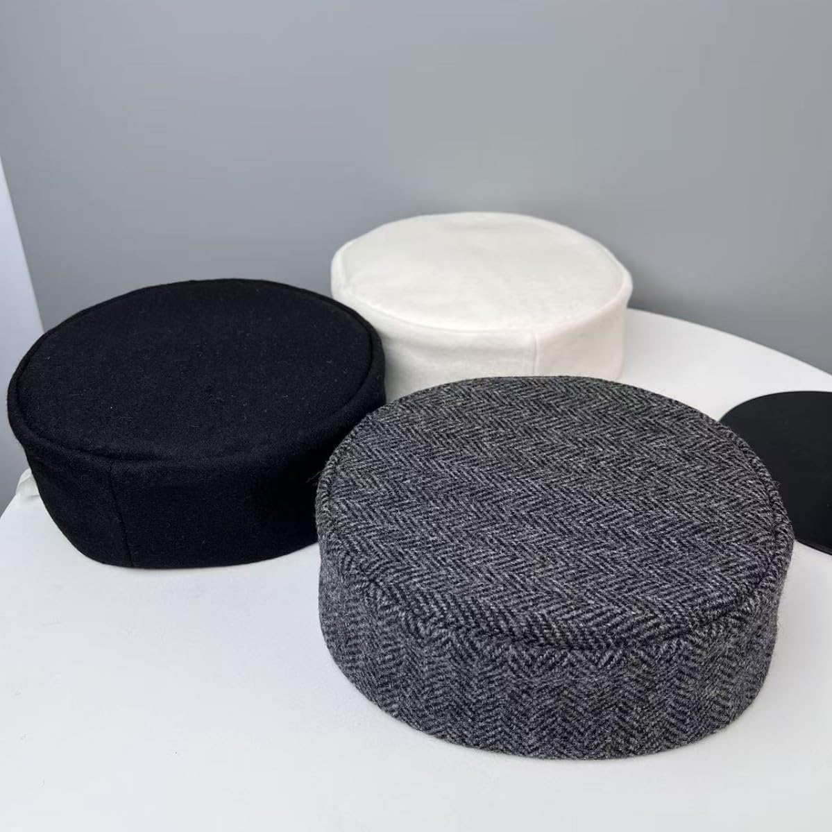 HIMESPORT S Wool Pillbox Hats for Women Ladies Elegant Wedding Formal Church Tea Party Cocktail Hat