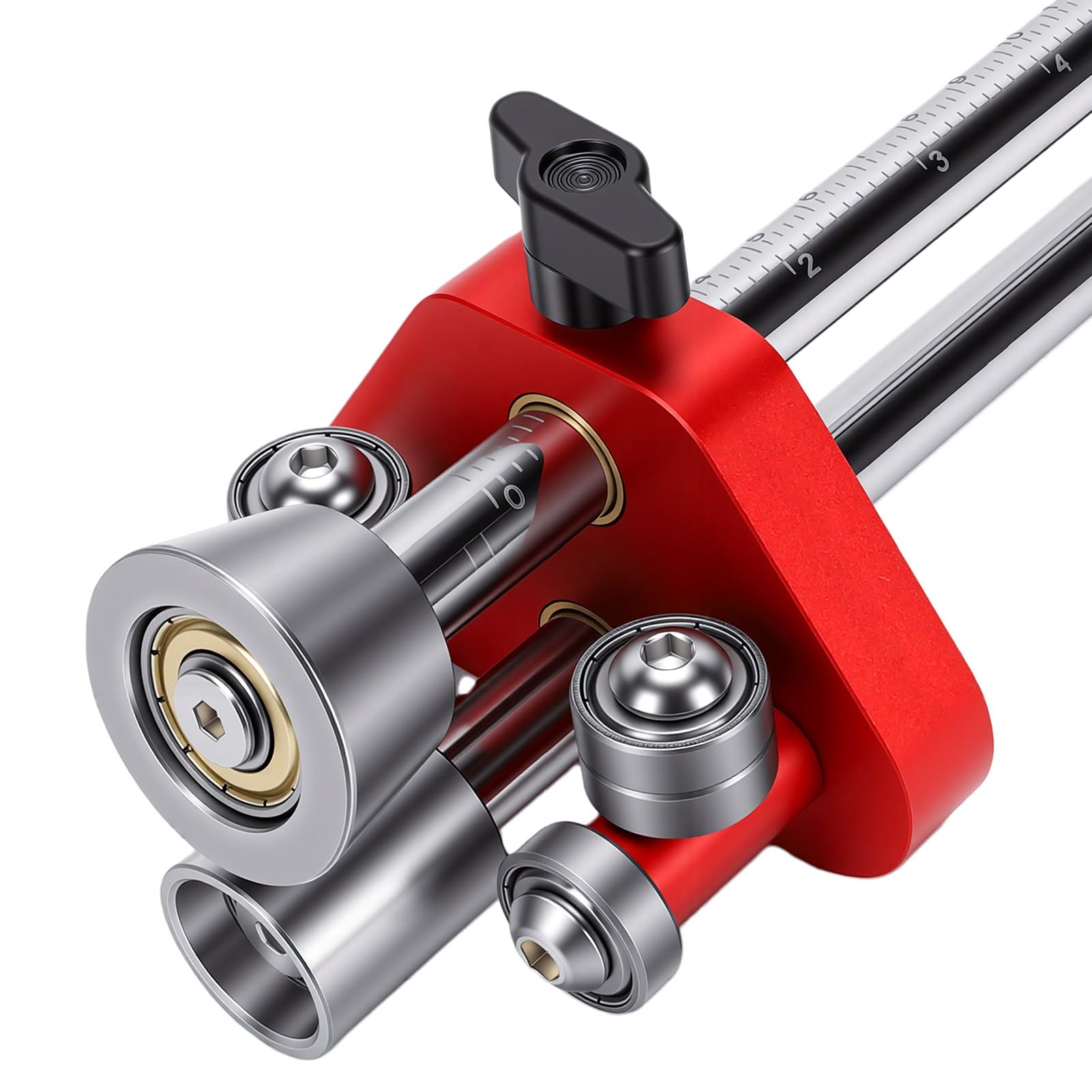Annadue Ręczna Zwijarka do Blachy, Przenośne Urządzenie do Gięcia | Rolka krawędziowa ze stopu aluminium o kompaktowej konstrukcji do pokryć dachowych, rynien i samodzielnego wykonywania