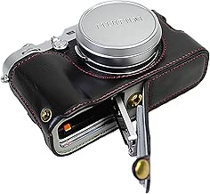 Bottom Opening Version Protective PU Leather Half Camera Case Bag for Fuji Fujifilm x100f with Hand Strap Black Bottom Opening Version Protective PU Leather Half Camera Case Bag for Fuji Fujifilm x100f with Hand Strap Black