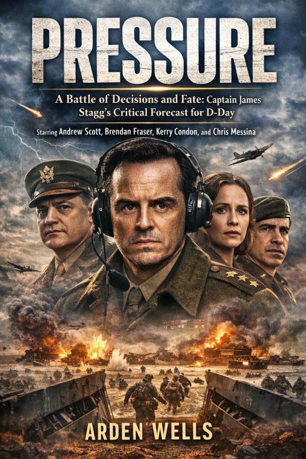PRESSURE: A Battle of Decisions and Fate: Captain James Stagg's Critical Forecast for D-Day, Starring Andrew Scott, Brendan Fraser, Kerry Condon, and Chris Messina"