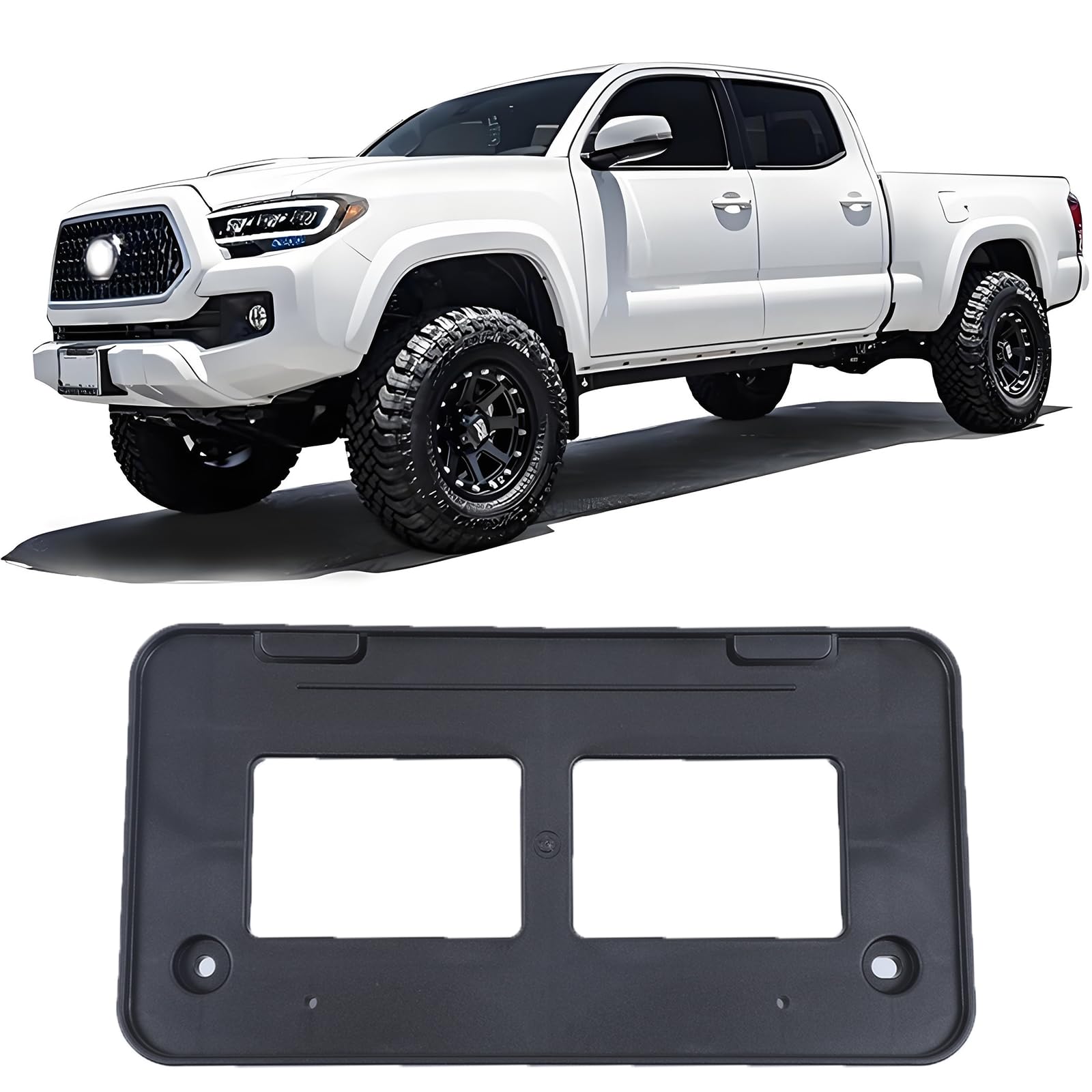 No Drill Front License Plate Mount For Chevy Blazer 2019-2024 - Anti-Theft Bracket Holder, Black - View #4