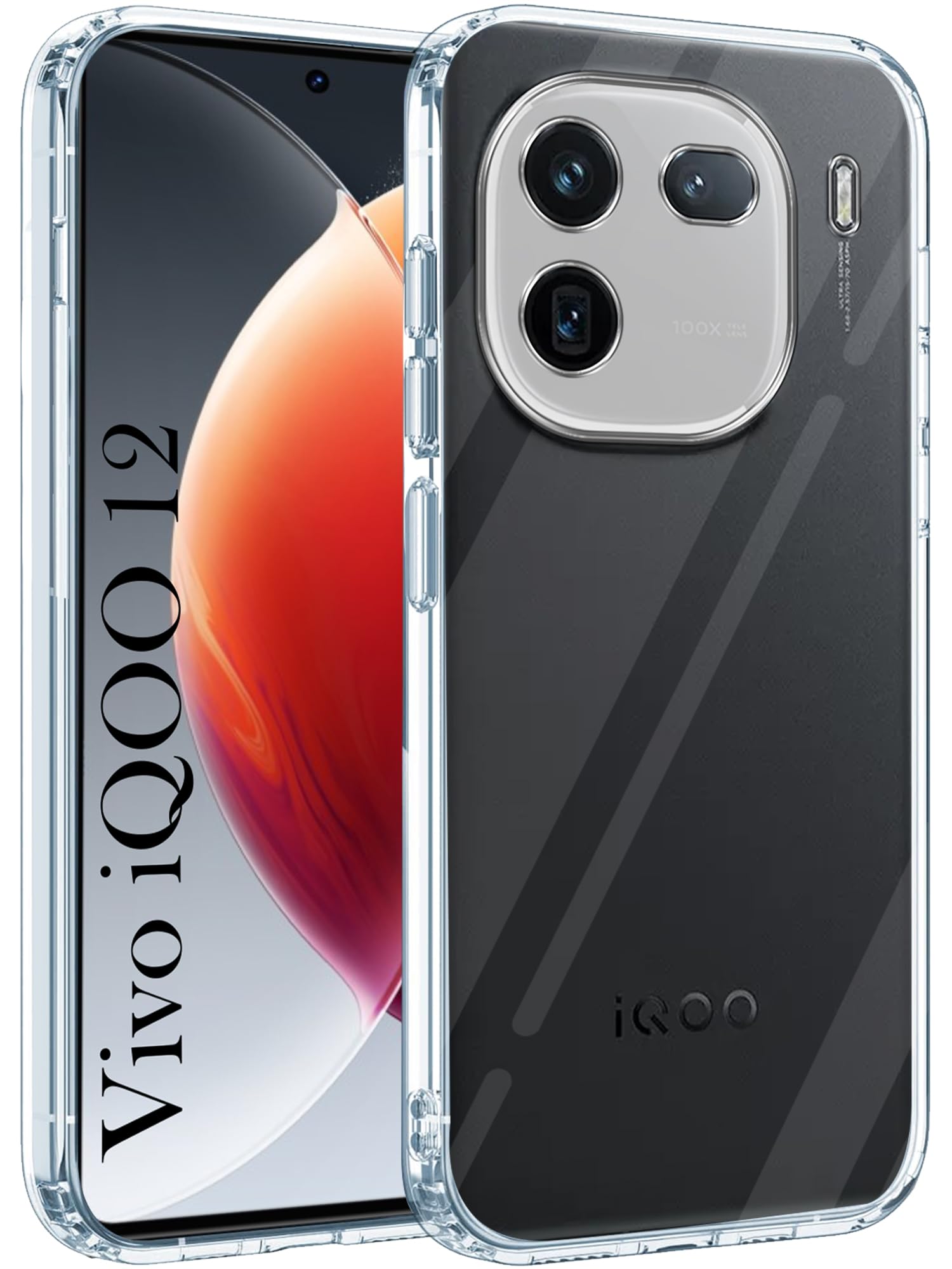Jkobi Back Cover for Vivo iQOO 12 (Silicone Clear Shockproof Case with Camera Protection | Soft and Flexible | Transparent) (B0D4QGV4P2) Amazon Price History, Amazon Price Tracker