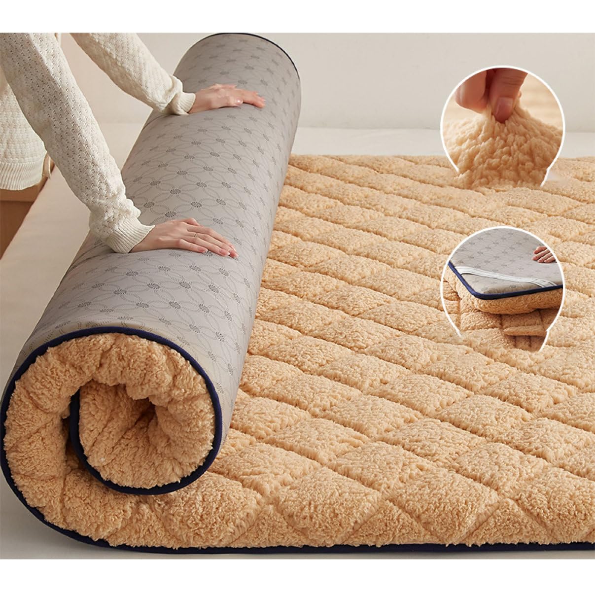 Amazon｜DGKSJ ふわふわ 敷きパッド シングル 洗える とろふわ