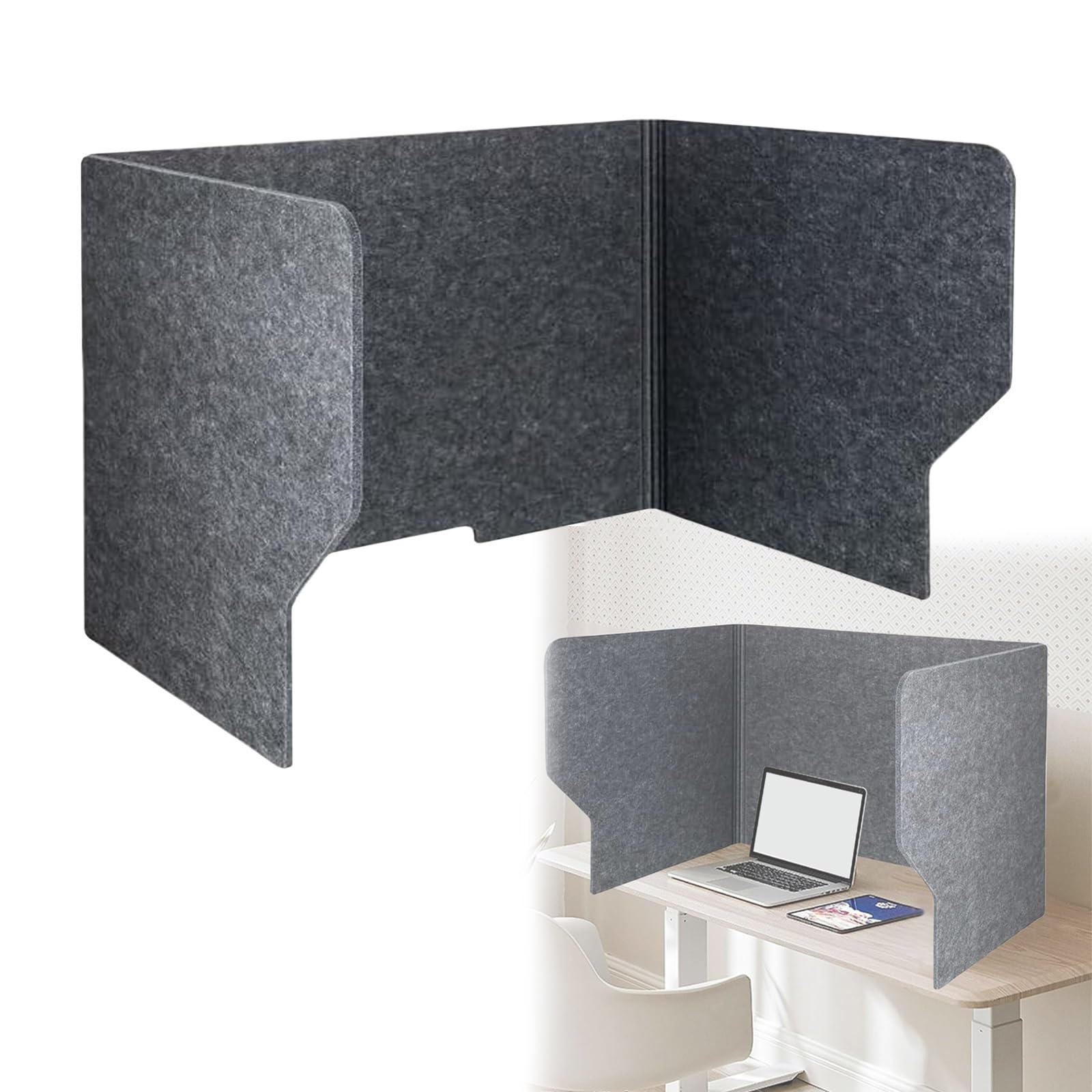 Séparateur acoustique premium en feutre pour bureau design