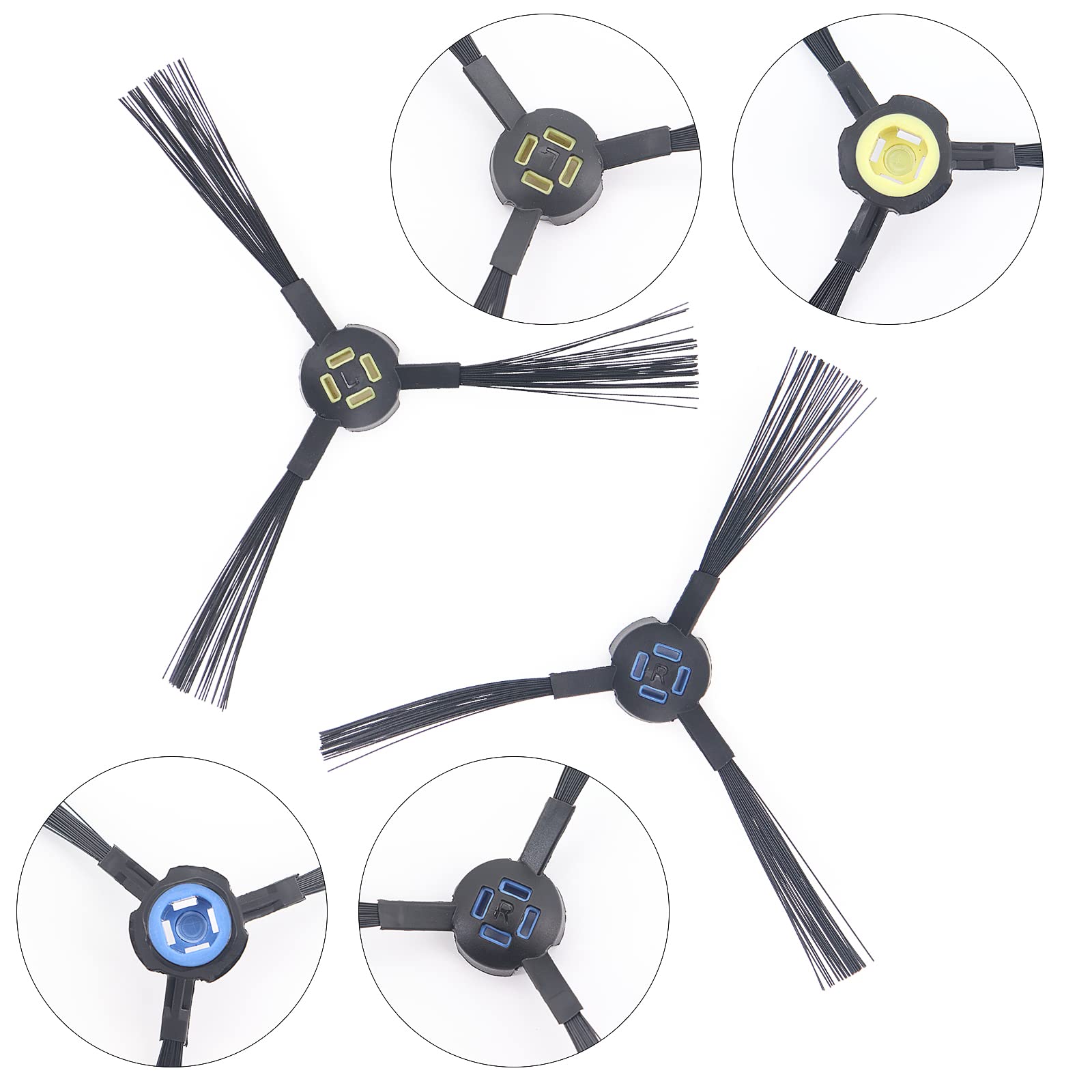 Aotengou Ersatzteile Set Für ZACO ILIFE Roboterstaubsauger - 16-teilig Mit Bürsten & Filtern